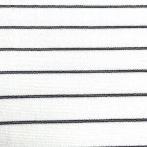 Black White Striped Heavy Stretch Knit 1 Yard x 59" Sewing Fabric